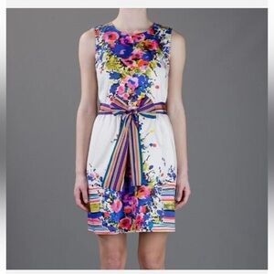 Red Valentino Superb Cotton Blend FLORAL Dress